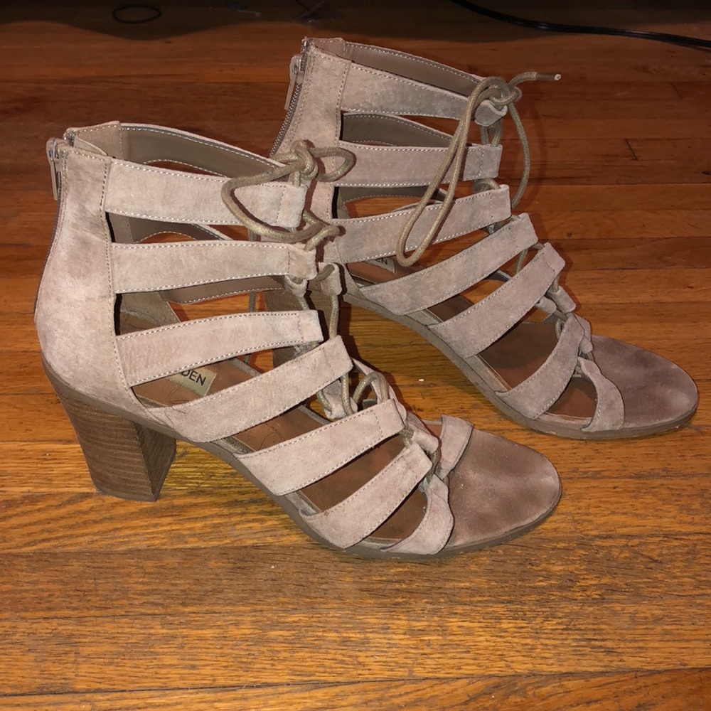 Steve Madden Lace up Booties/ Heels